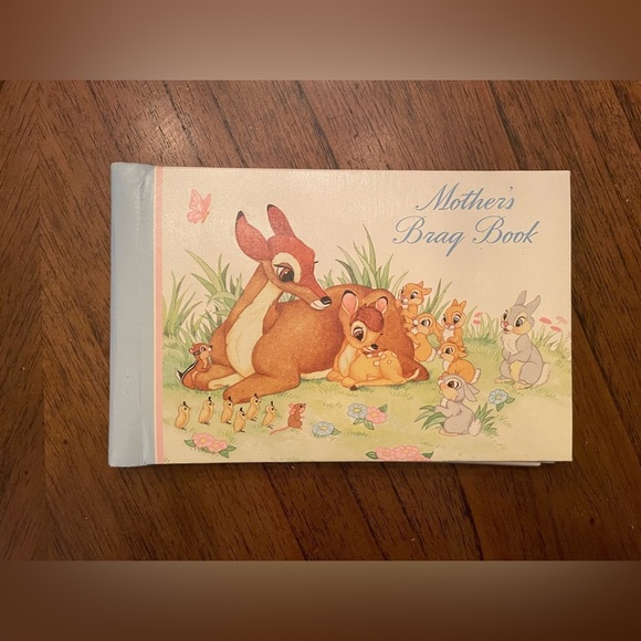 Disney Other - Vintage Disney Bambi Mother's Brag Book Photo Album with Illustrations c. 1977